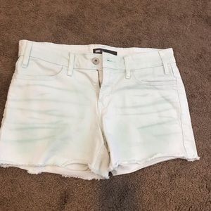 blue green jean short